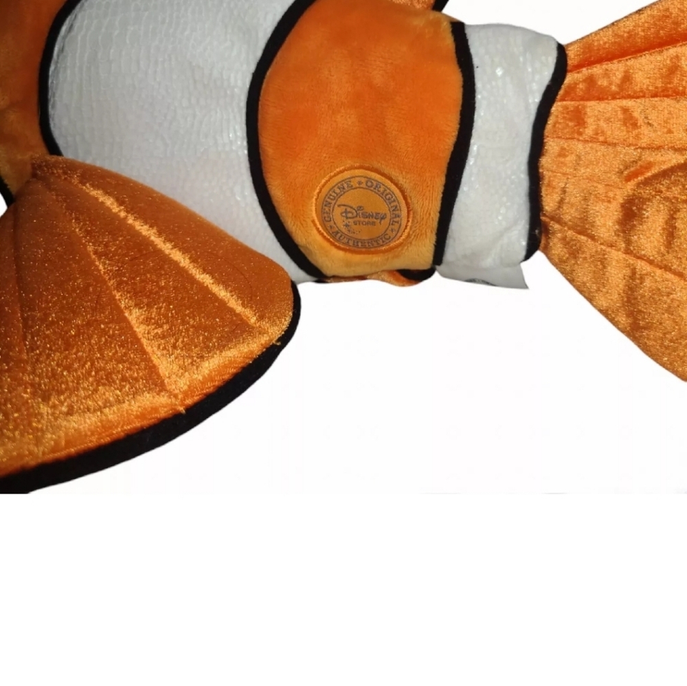Disney Store Authentic Original Finding Nemo Plush Clown Fish 18" L Stuffed Toy - Picture 6 of 7